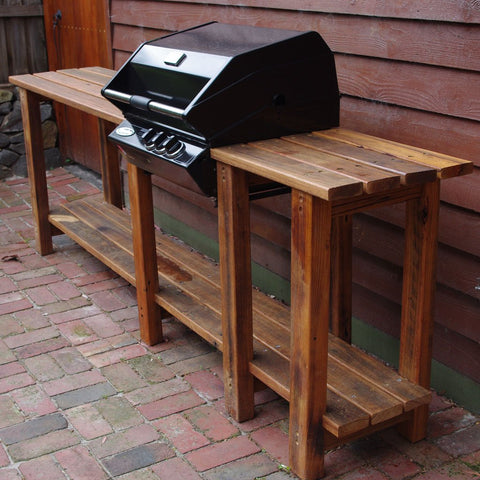  Freestanding barbecue bench 
